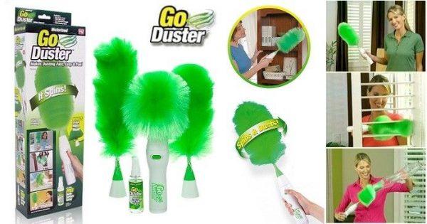 "Faster Dusting with Rotating Brush"