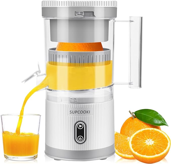 Rechargeable Electric Citrus Juicer – Portable & Easy to Clean