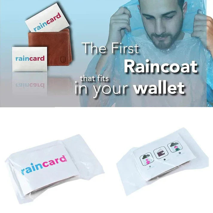 Pocket-Size Disposable Rain Ponchos (Pack of 5)