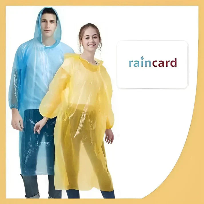 Pocket-Size Disposable Rain Ponchos (Pack of 5)