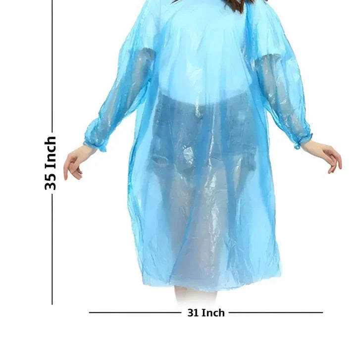 Pocket-Size Disposable Rain Ponchos (Pack of 5)