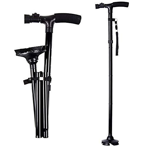Ohuhu Folding Walking Cane with LED Light & Bag