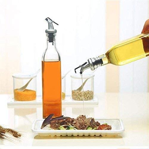 Easy Press Oil & Vinegar Dispenser Bottle – Round Kitchen Seasoning Pot