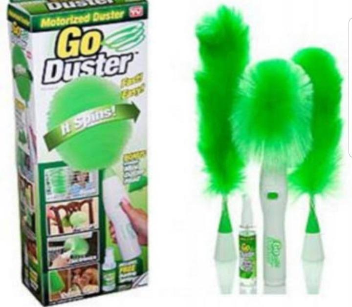 "Faster Dusting with Rotating Brush"