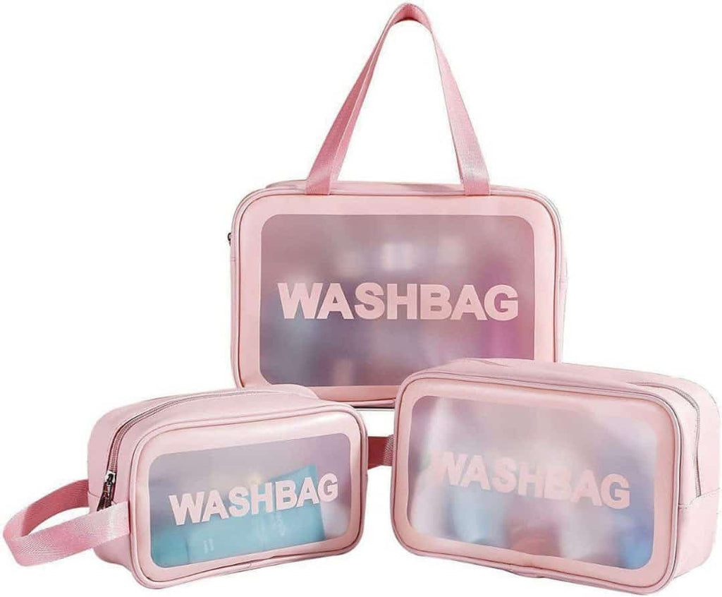 Travel Makeup Bag – Transparent Cosmetic Organizer for Women
