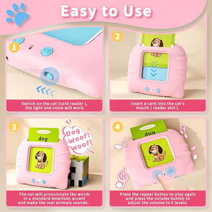 Kids Educational Language Card Reader – 224 Cards