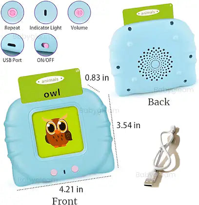 Kids Educational Language Card Reader – 224 Cards